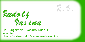rudolf vasina business card